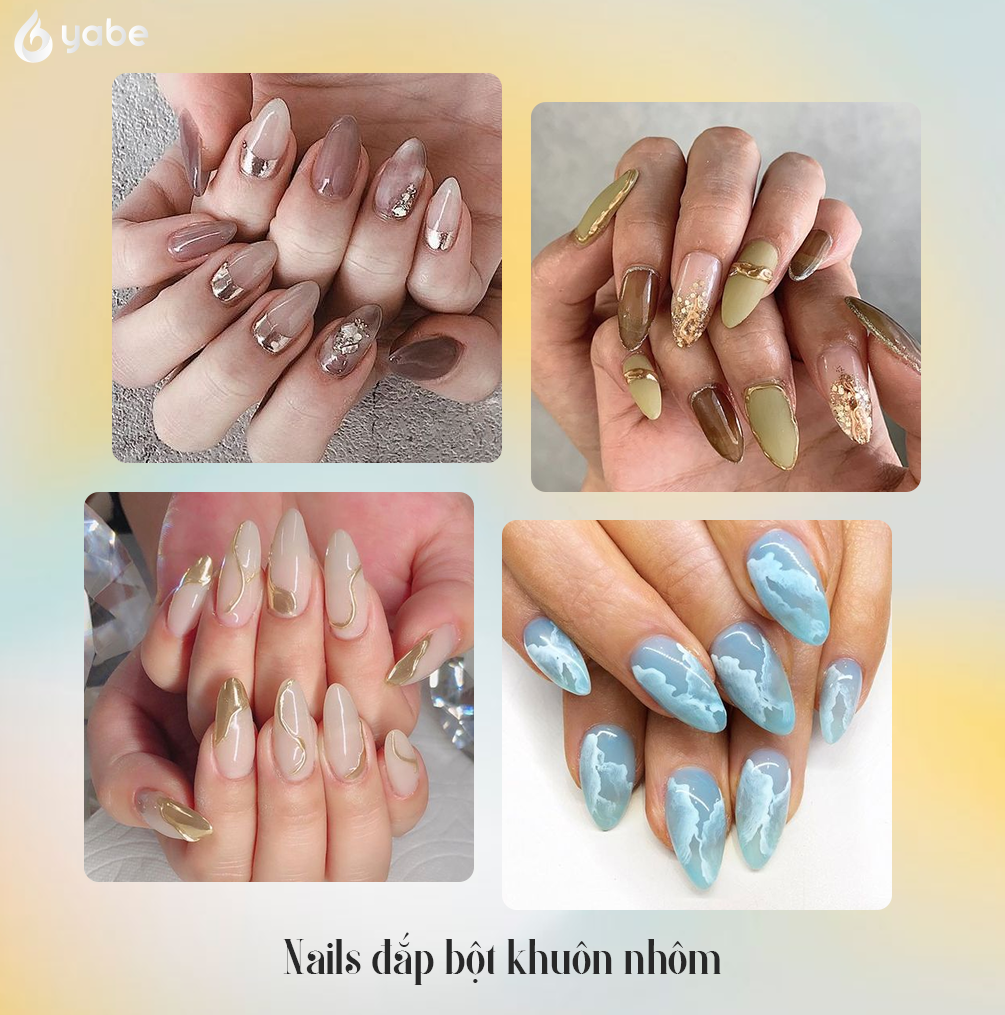 Các mẫu nail đắp bột khuôn nhôm