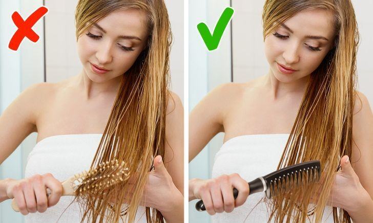 Chải tóc đúng kỹ thuật