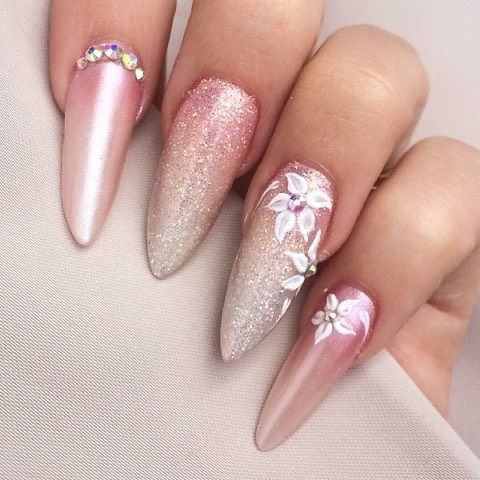 Kỹ thuật làm nail rắc bột an toàn 27 Nail rắc bột ombre