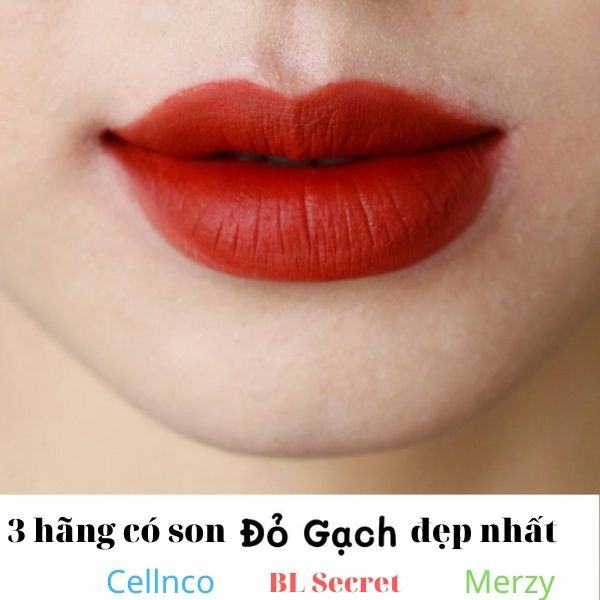 Son đỏ gạch cực tôn da 