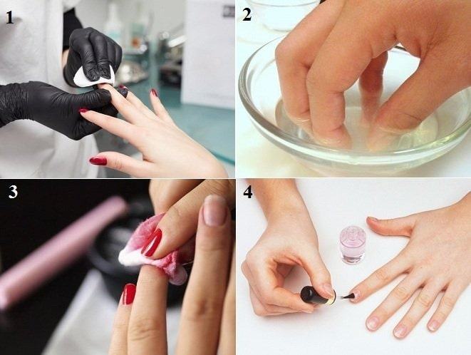 Cách làm móng úp đơn giản tại nhà | 4 bước làm móng úp Nhanh - gọn - nhẹ 45 Quy trình tháo móng úp